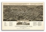 Thomasville Georgia Panoramic Map, 1885