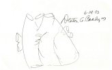 Denton Cooley Heart Surgeon Autographed Sketch