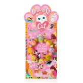 Feline Clay Bead Keychain