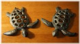 Sea Turtle Duo Cast Iron Figurines