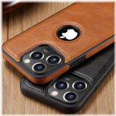 Leather Slim Shockproof Case for iPhone