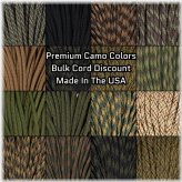 Camo Cord USA - Versatile Paracord in 10-100 Ft Lengths