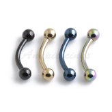 Titanium Anodized Curved Barbells for Stylish Body Piercing