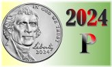 2024 P Jefferson Nickel Uncirculated Coin