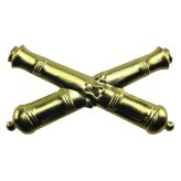Civil War Era Brass Cannon Insignia Badge