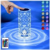 Crystal Rose Glow Touch Lamp