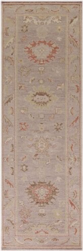 Oushak Turkish Runner Rug