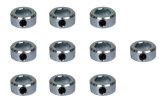 Zinc Plated Set Screw Shaft Collars - Pack of 10