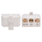 Phone Line Splitter Adapter