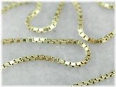 Golden Italian Box Chain Necklace