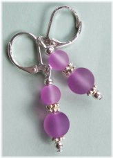 Lavender Tide Drop Earrings