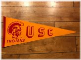 Trojans Football Pennant - 1970s Vintage USC Southern California