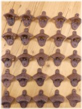 Rustic Iron Bottle Opener Set