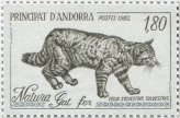 Wild Cat Felix Sylvestris Fauna Stamp