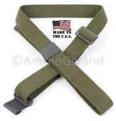 WWII-Era US Military Rifle Sling in OD Green Cotton Web