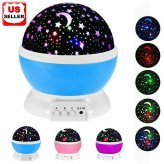 Starry Night Rotating Lamp for Kids and Parties