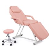 Adjustable Spa & Salon Massage Bed with Stool