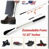 Stainless Steel Extendable Shoe Horn with Extra Long Handle