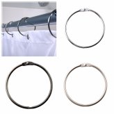 Metallic Round Shower Curtain Rings