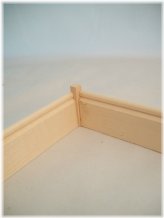 Basswood Corner Blocks for 1/12 Scale Dollhouse Trim Molding (Set of 15)