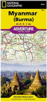 Myanmar (Burma) Adventure Map by National Geographic