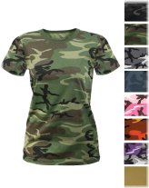 Camo Chic Short Sleeve Tee for Women