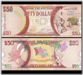 Guyana 50 Dollars Commemorative Note