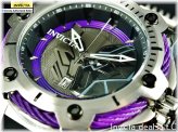 Panther Limited Edition Purple/Silver Tone Watch