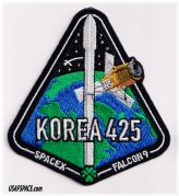 Korea 425 SpaceX Falcon-9 VSFB Spy Satellite Mission Employee Patch