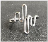 Sterling Silver Wave Toe Ring
