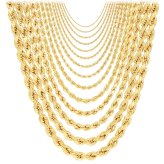 Golden Rope Pendant Necklace