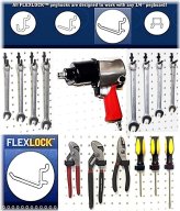 SecureFit Poly Pegboard Hooks Set