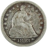 Arrows Seated Liberty Half Dime