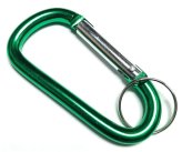 Green D-Shaped Snap Hooks