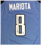 Blue Nike Jersey Signed by Marcus Mariota