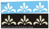 Colonial Folk Art Border Stencil