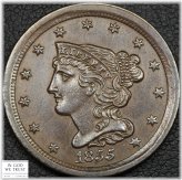 Copper Braided Lock Half Cent