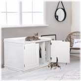 Purrfect Hideaway Cat Litter Box Bench