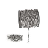 Stainless Steel Ball Chain Kit - 100ft with Couplings