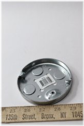 Steel Silver Round Galvanized Ceiling Fan Pan