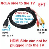 HDMI to RCA Audio Video Adapter Cable