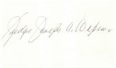 Iconic Justice: Judge Joseph Wapner's Autographed Index Card