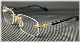 Black Gold Men's Large Eyeglasses