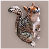 Red Squirrel Miniature Figurine