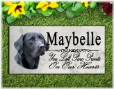 Forever Remembered Labrador Memorial Stone