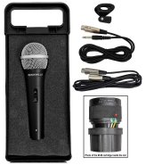 Metallic Voice Kit with Dual Cables for Karaoke and DJ Performances