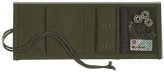 Olive Drab Canvas Sewing Kit with Threads and Needles in a Tri-Fold Military Pouch