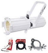 White Gobo Spot Light Set with Controller and Accessories