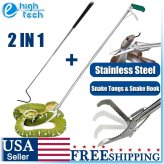 FlexiGrip Pro Reptile Handler - 47" Heavy Duty Wide Jaw Snake Tongs
