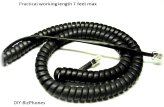 Curly 12Ft Handset Cord for Mitel IP Phones